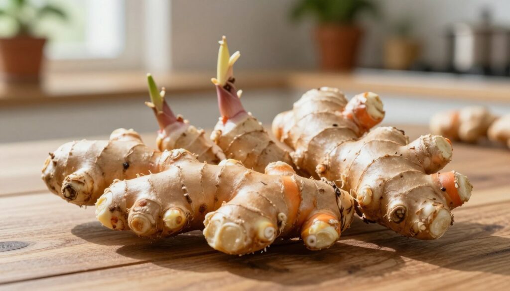 ginger plant growing