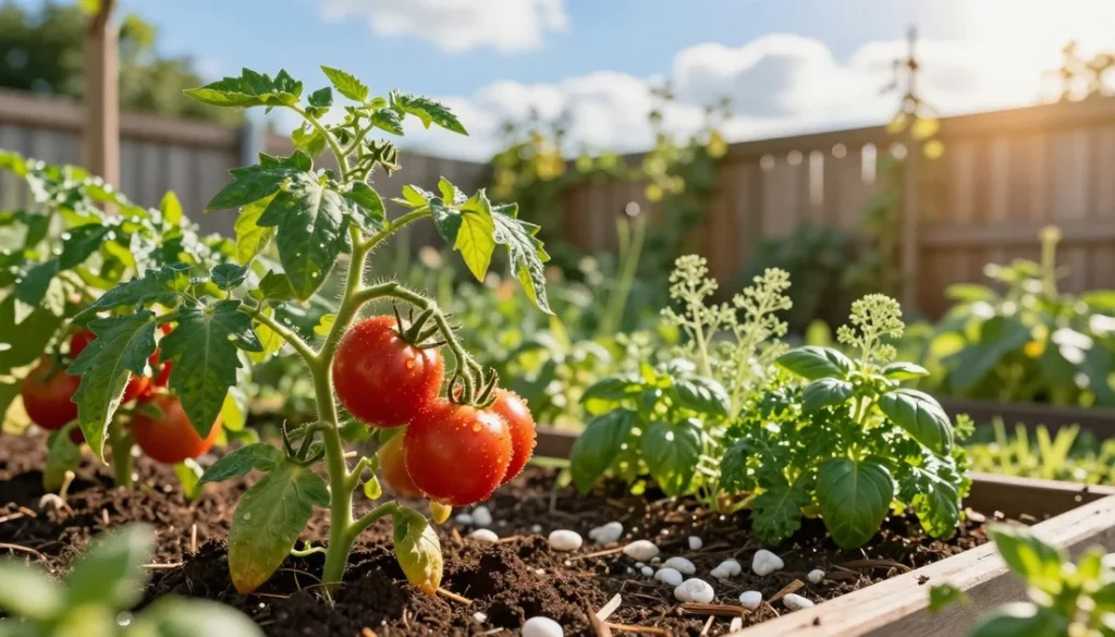 tomaten plant growing